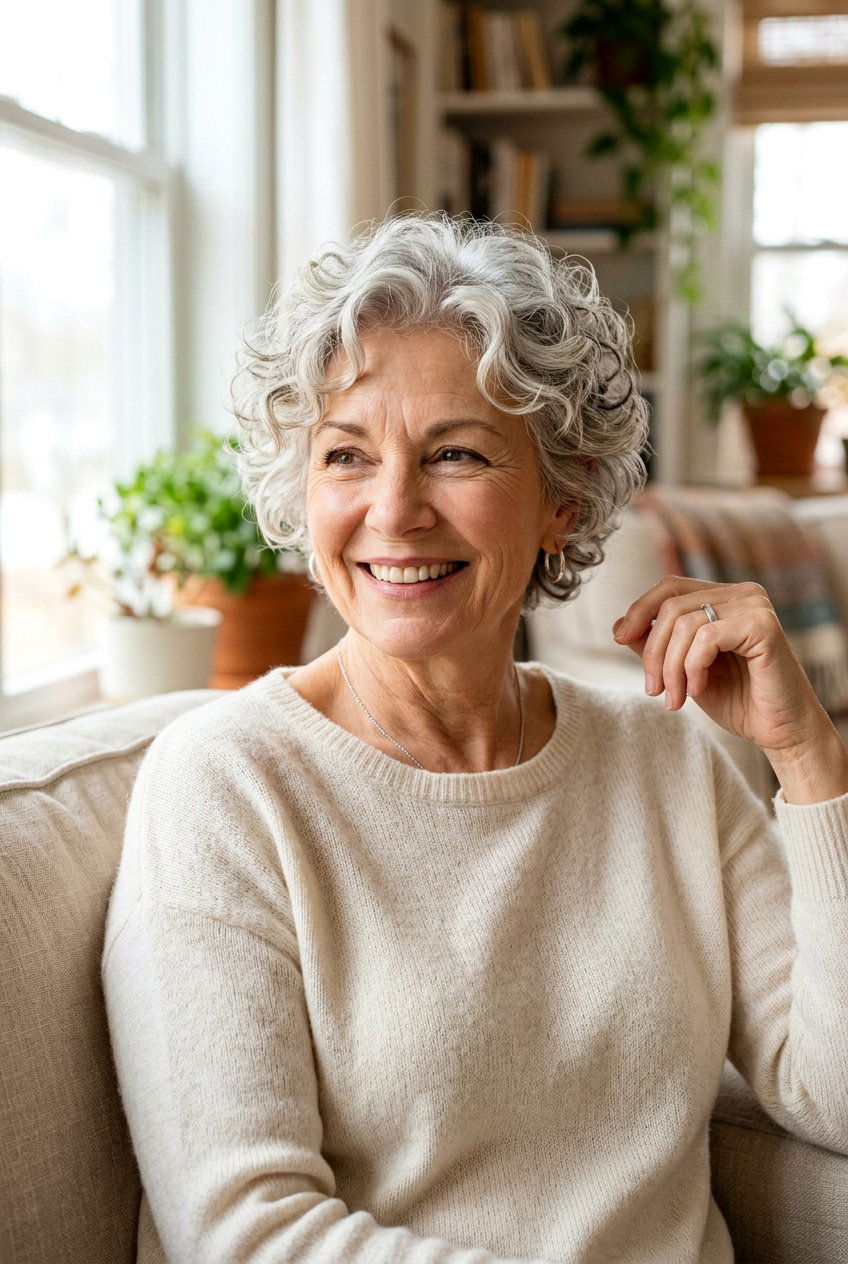 Soft Curly Pixie For Over 60 - 20 curly pixie for older women - 20 curly pixie for older women
