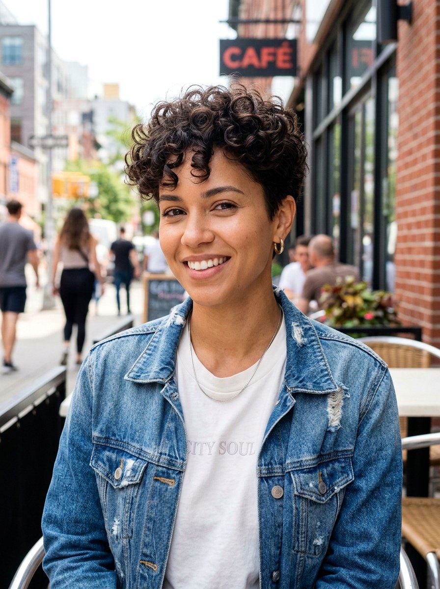 Soft Curly Pixie Perm - 20 soft perm for short hair - 20 soft perm for short hair