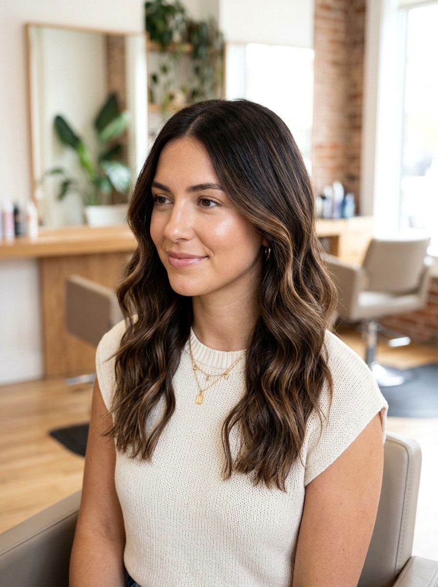 Soft Espresso Balayage On Color Treated Brunette Hair - 20 soft espresso balayage for brunettes - 20 soft espresso balayage for brunettes