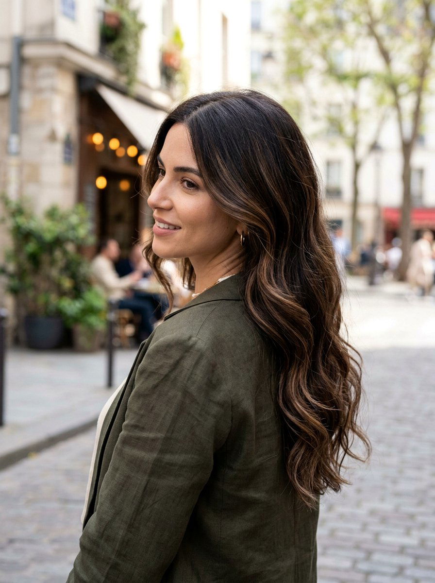 Soft Espresso Balayage On Dark Chocolate Brunette Hair - 20 soft espresso balayage for brunettes - 20 soft espresso balayage for brunettes