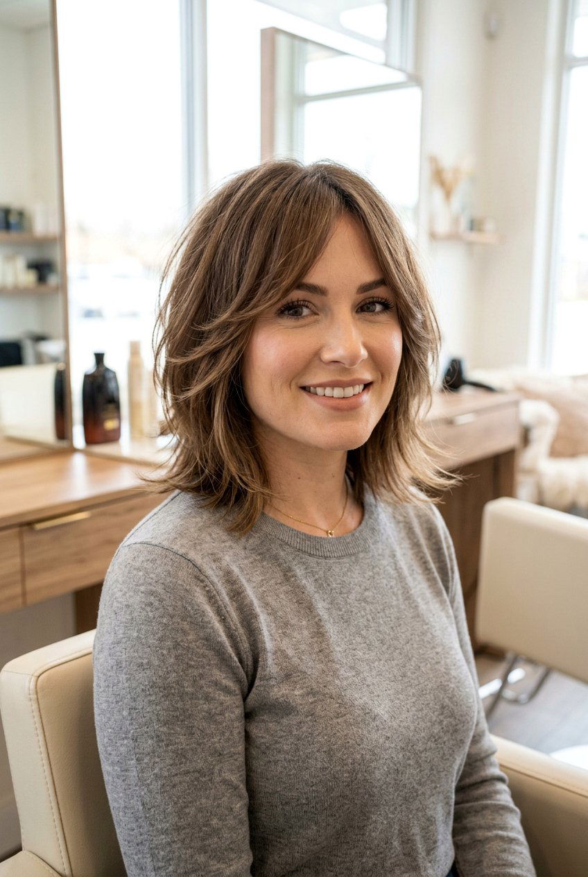 Soft Feather Layers Haircut For Square Face - 20 soft feather layers haircut - 20 soft feather layers haircut