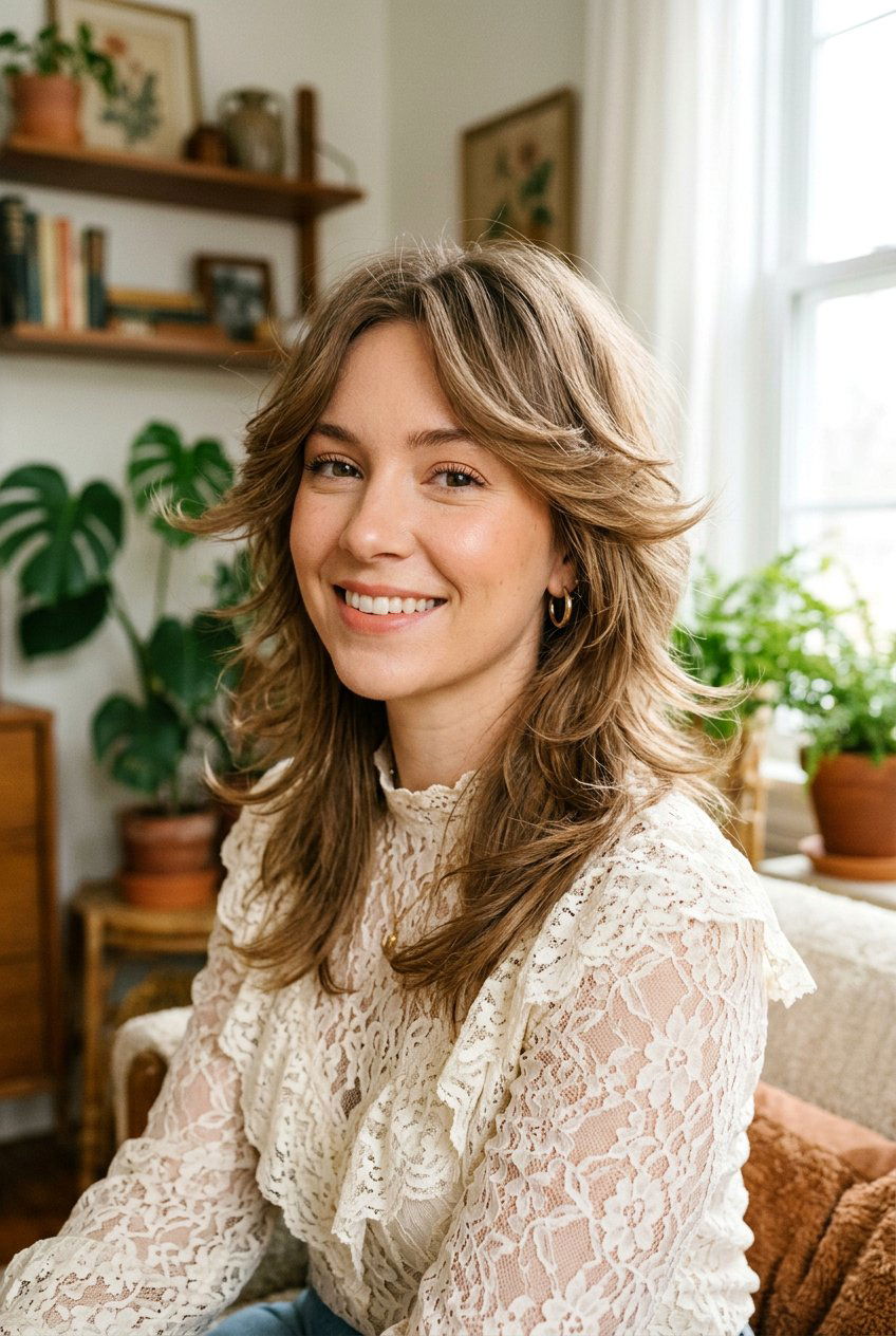 Soft Feathered 70s Shag - 20 70s shag for thick hair women - 20 70s shag for thick hair women