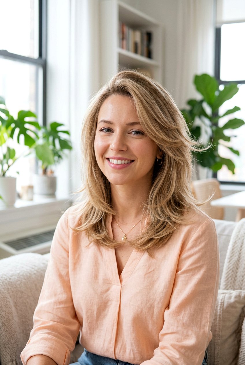 Soft Feathered Medium Cut - 20 90s flip haircut for medium hair - 20 90s flip haircut for medium hair