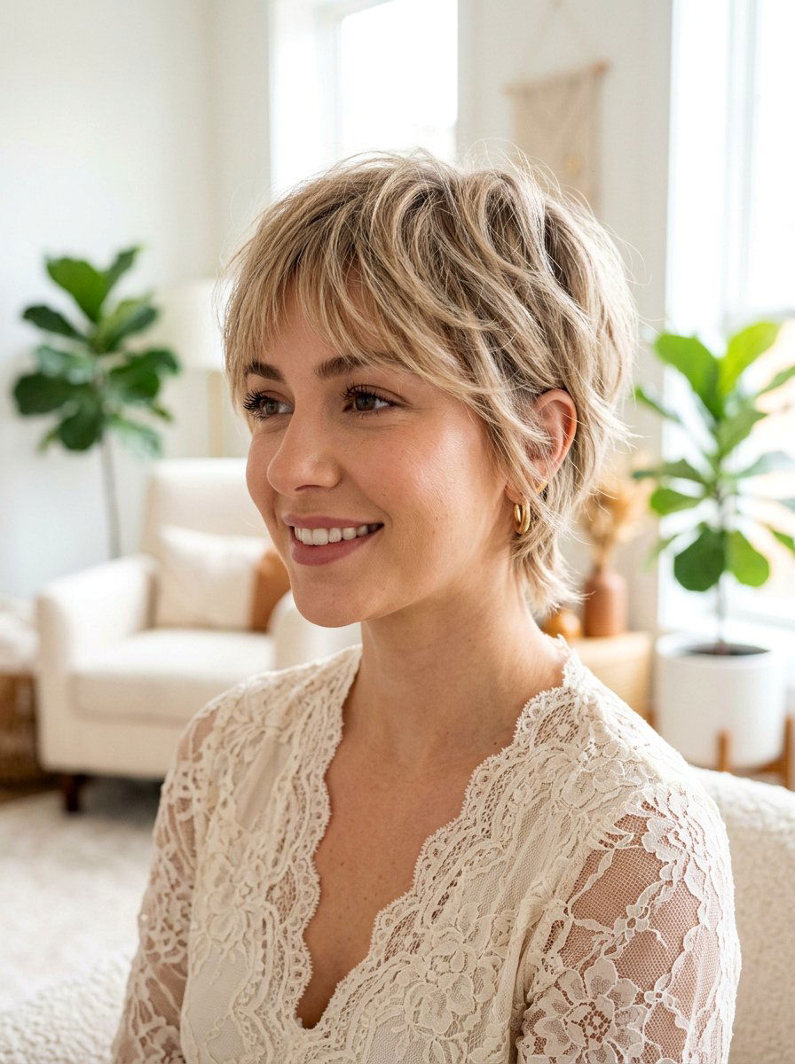 Soft Feathered Pixie Haircut With Fringe - 20 elegant pixie haircut with fringe - 20 elegant pixie haircut with fringe