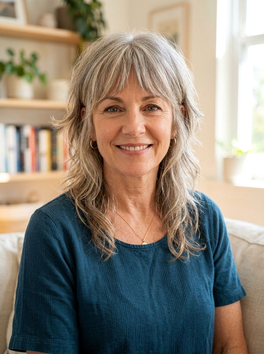 Soft Fringe Mullet - 20 short mullet for women over 50 - 20 short mullet for women over 50