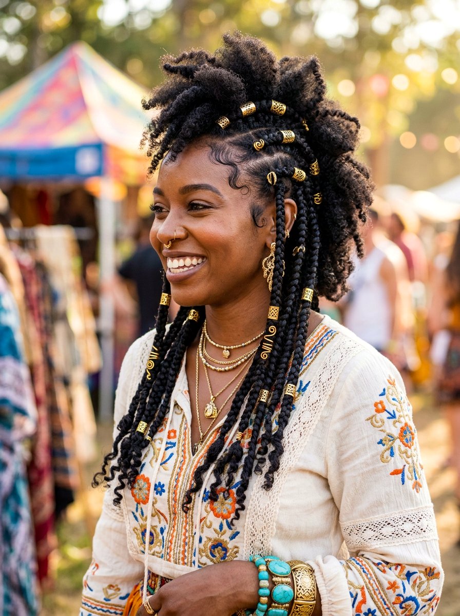 Soft Frohawk Gold Cuffs - 20 soft frohawk hairstyle for women - 20 soft frohawk hairstyle for women