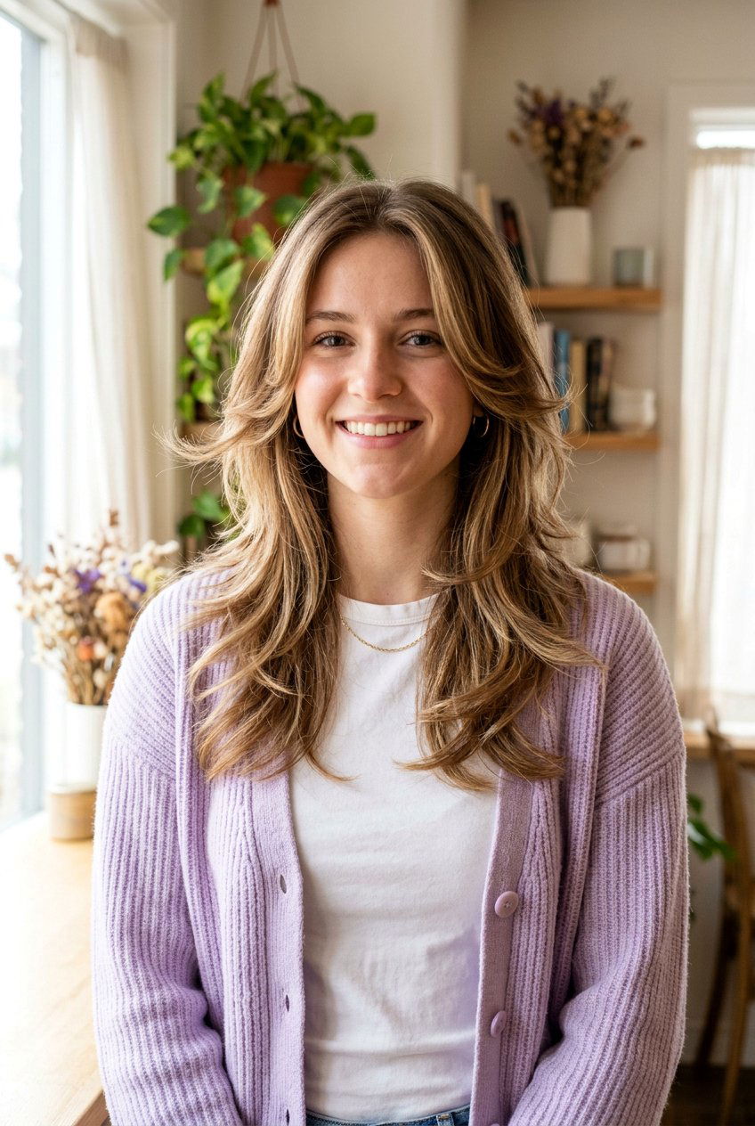 Soft Girl Butterfly Haircut With Feathery Ends - 20 soft girl hairstyles - 20 soft girl hairstyles