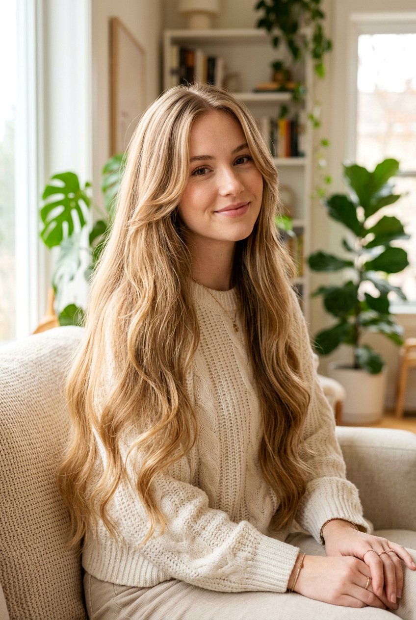 Soft Girl Long Layers With Face Framing Pieces - 20 soft girl hairstyles - 20 soft girl hairstyles