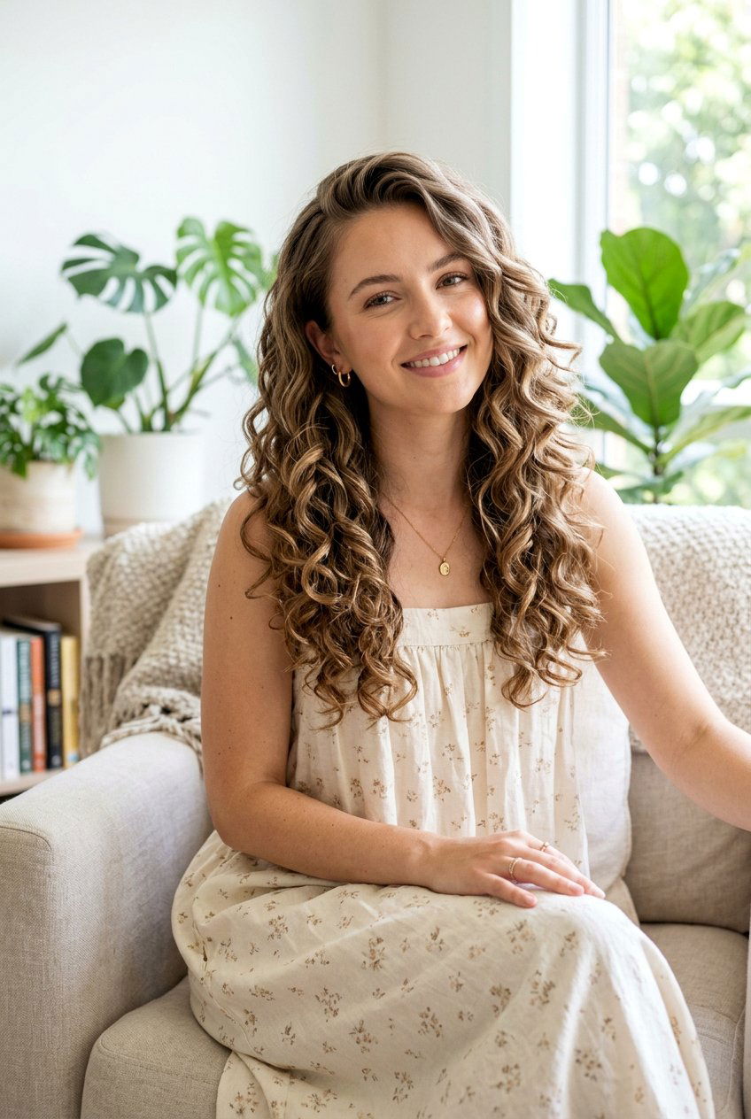 Soft Girl Loose Curls With Side Part - 20 soft girl hairstyles - 20 soft girl hairstyles