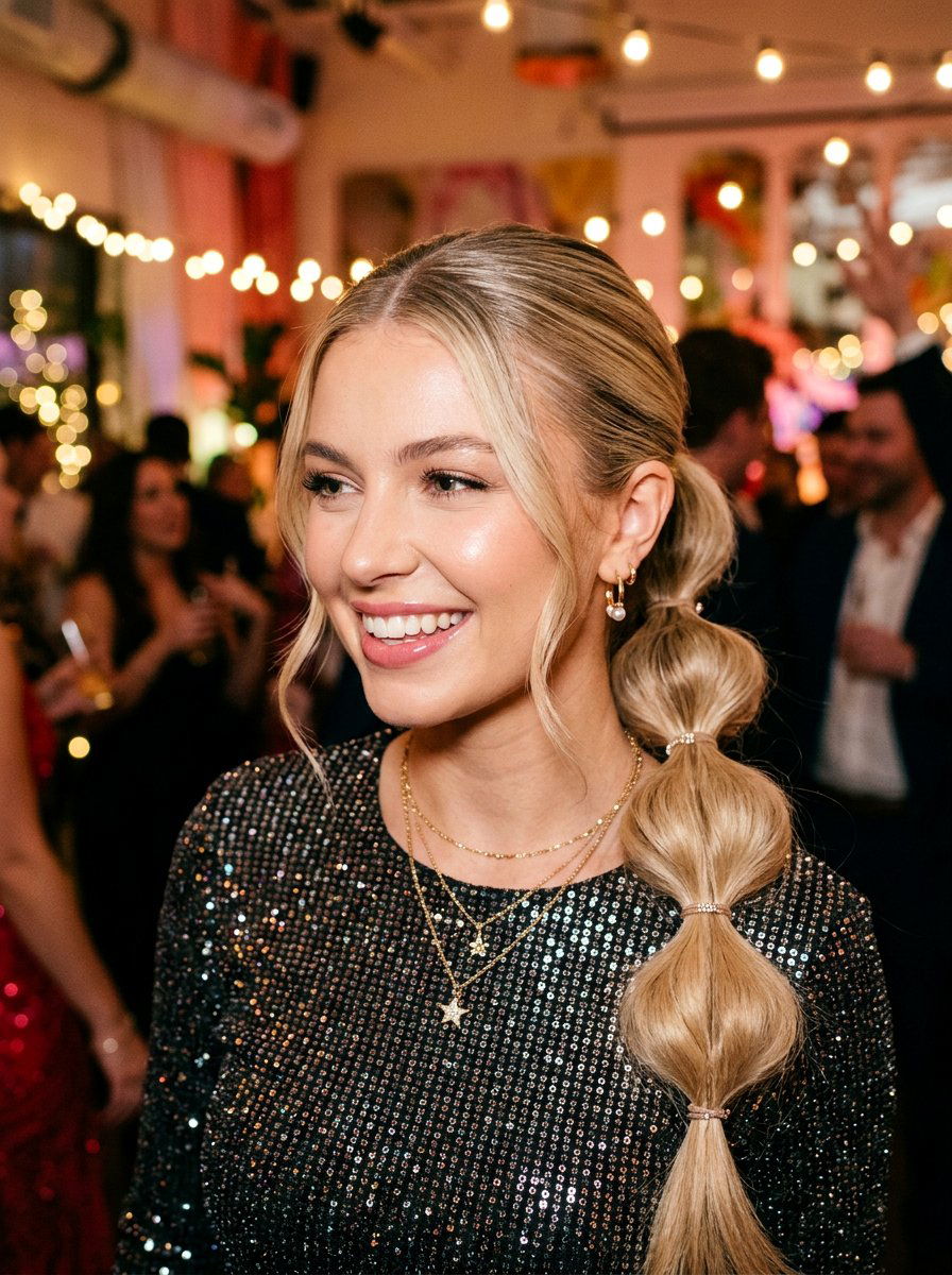 Soft Glam Bubble Braid Hairstyle - 20 soft glam hairstyle for birthday party - 20 soft glam hairstyle for birthday party