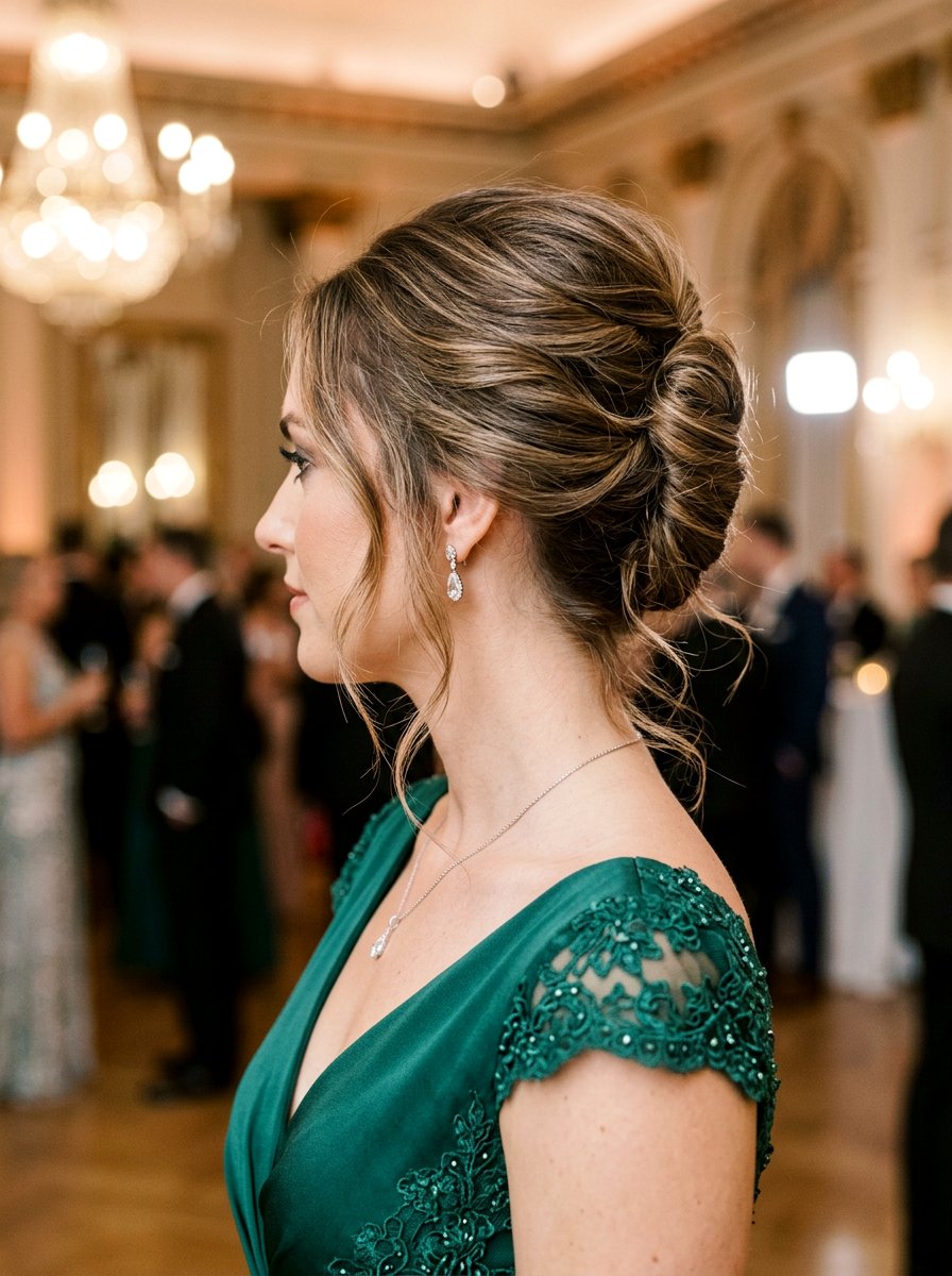 Soft Glam French Twist Hairstyle - 20 soft glam hairstyle for birthday party - 20 soft glam hairstyle for birthday party