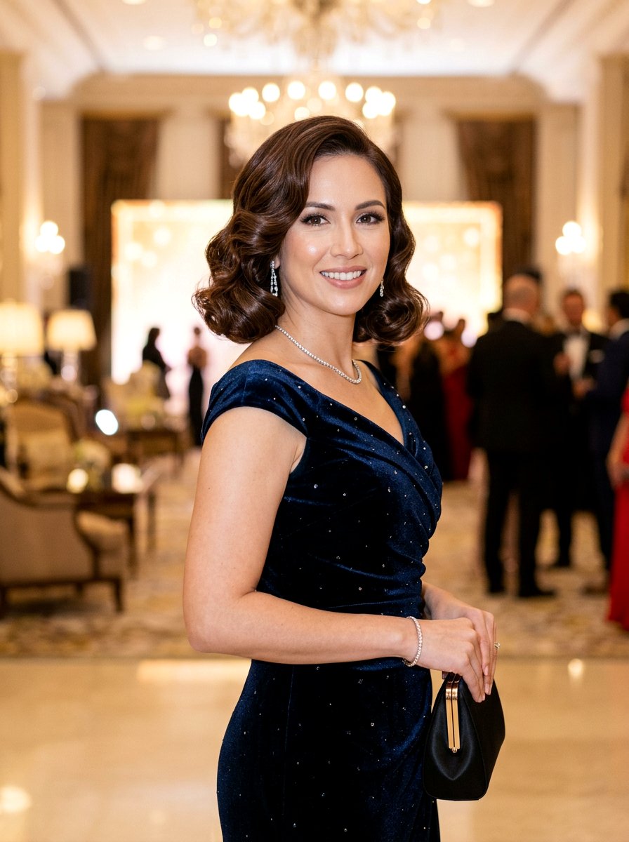 Soft Glam Pin Curl Bob - 20 pin curl bob hairstyle - 20 pin curl bob hairstyle