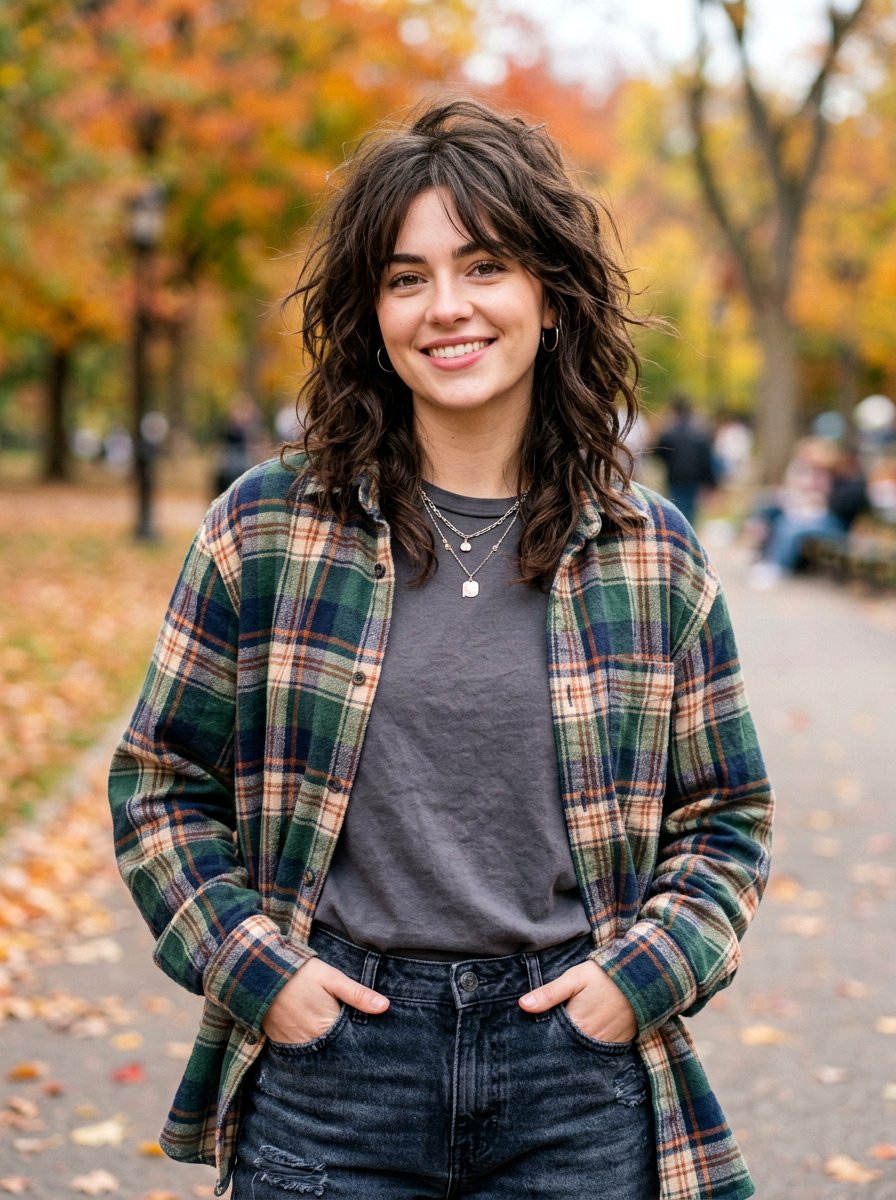 Soft Grunge Layers Haircut - 20 trendy haircut for college girls 2026 - 20 trendy haircut for college girls 2026