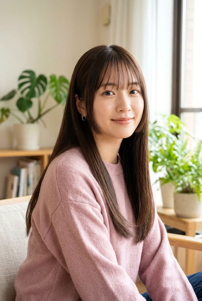 Soft Hime Cut With See Through Bangs - 20 soft hime cut hairstyle - 20 soft hime cut hairstyle