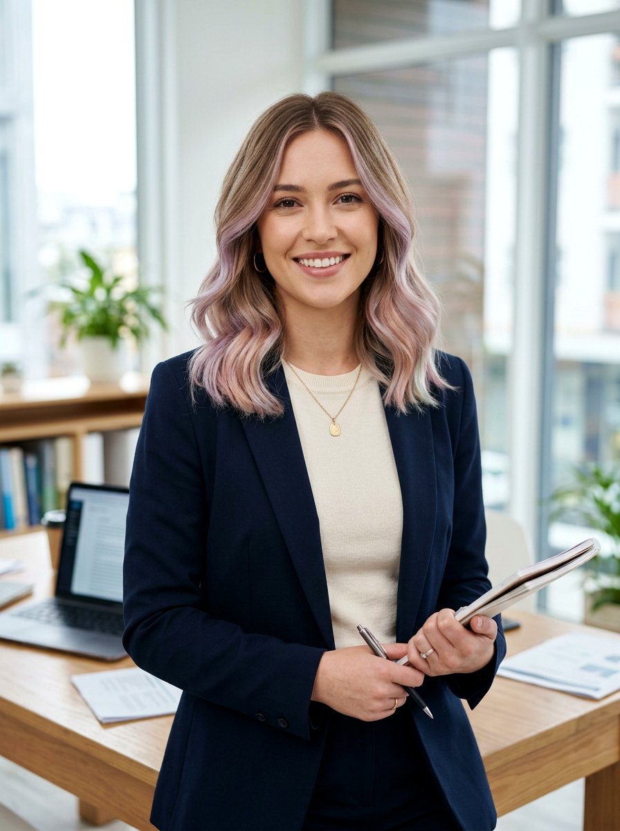 Soft Iridescent Pastel Balayage For Work - 20 iridescent pastel balayage - 20 iridescent pastel balayage