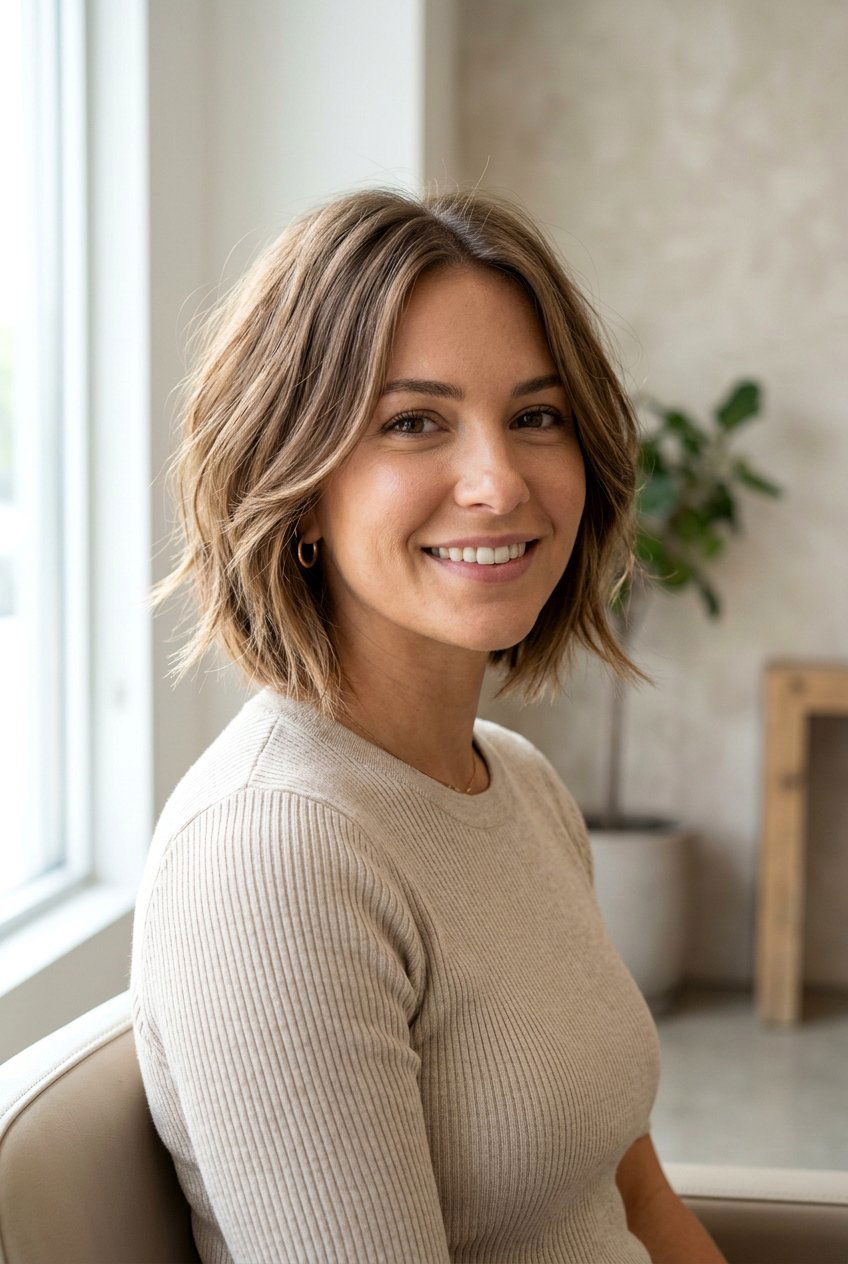 Soft Layered A Line Bob - 20 soft A line bob haircut - 20 soft A line bob haircut