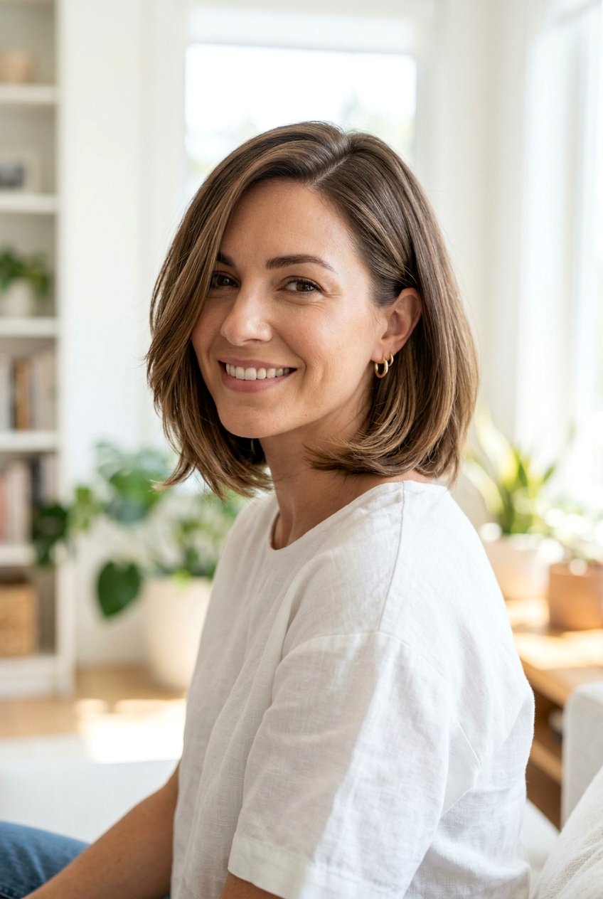 Soft Layered Bob With Side Part - 20 feminine bob haircuts - 20 feminine bob haircuts