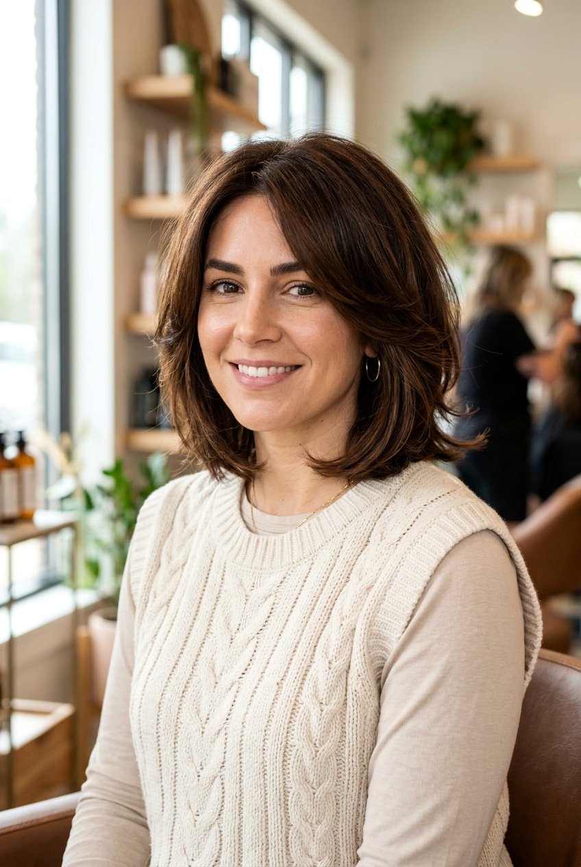 Soft Layered Bob - 20 clean girl bob hairstyle - 20 clean girl bob hairstyle