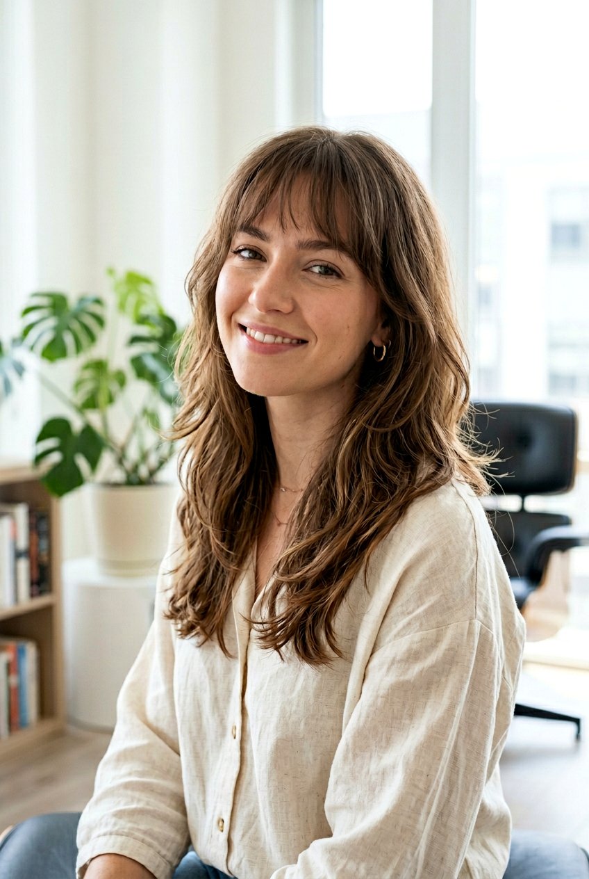 Soft Layered Cut With Wispy Baby Bangs - 20 baby bangs haircut for women - 20 baby bangs haircut for women