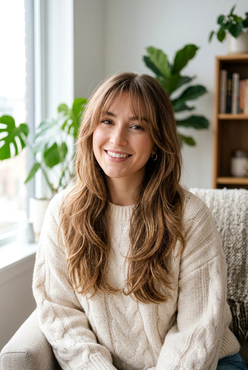 Soft Layered Haircut With Fringe - 20 soft layers haircut - 20 soft layers haircut