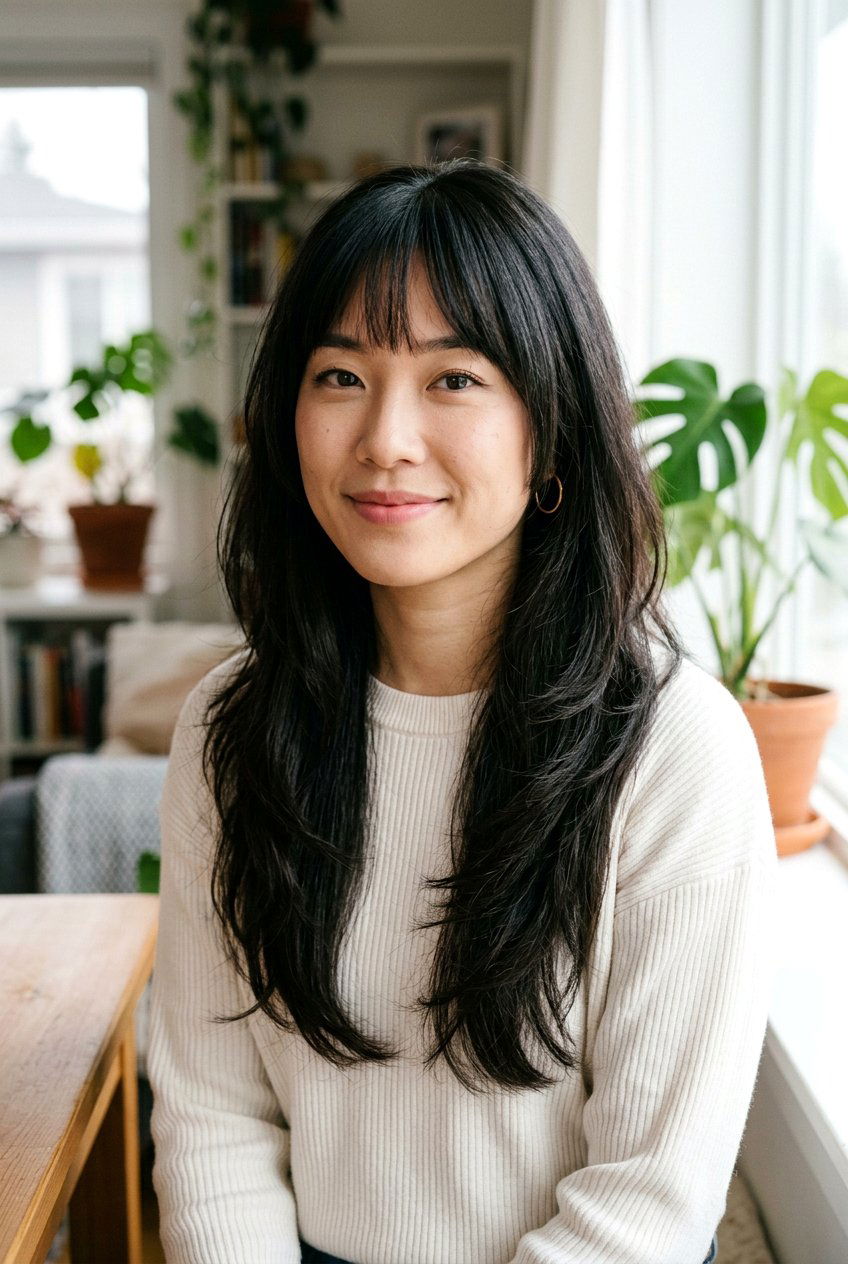 Soft Layered Hime Cut For Thick Hair - 20 soft hime cut hairstyle - 20 soft hime cut hairstyle