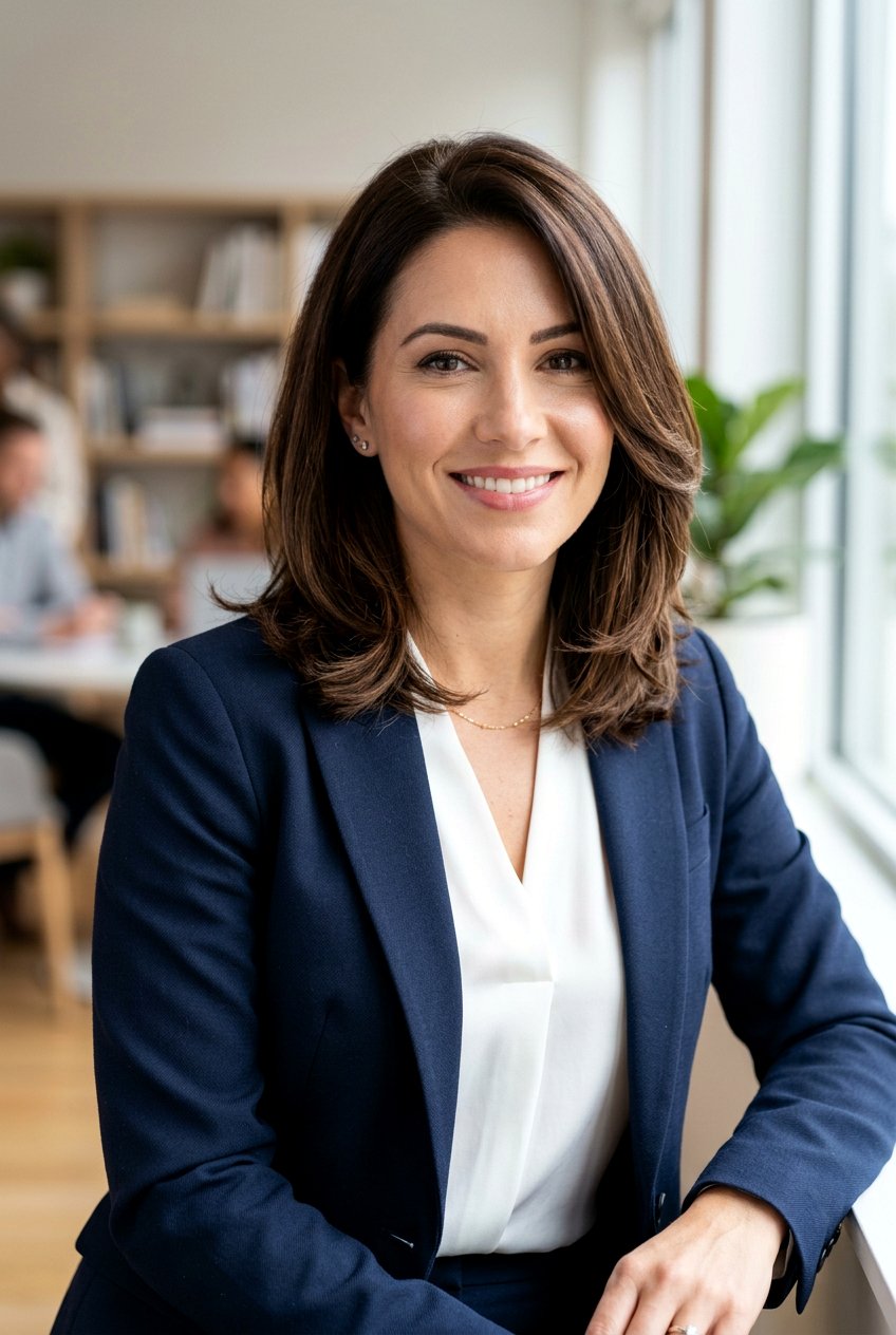 Soft Layered Midlength Lob - 20 modern mom haircut for thick hair - 20 modern mom haircut for thick hair