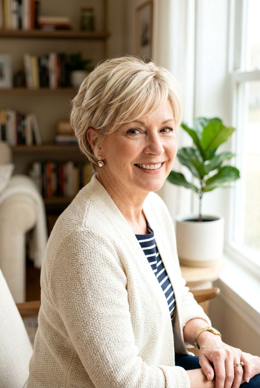 Soft Layered Pixie - 20 short hairstyles for women over 60 - 20 short hairstyles for women over 60