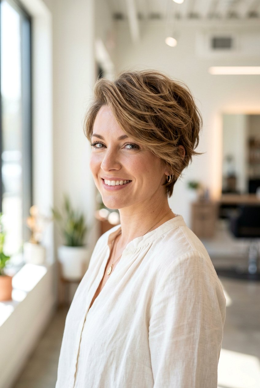 Soft Layered Pixie Cut - 20 feminine short hairstyles - 20 feminine short hairstyles