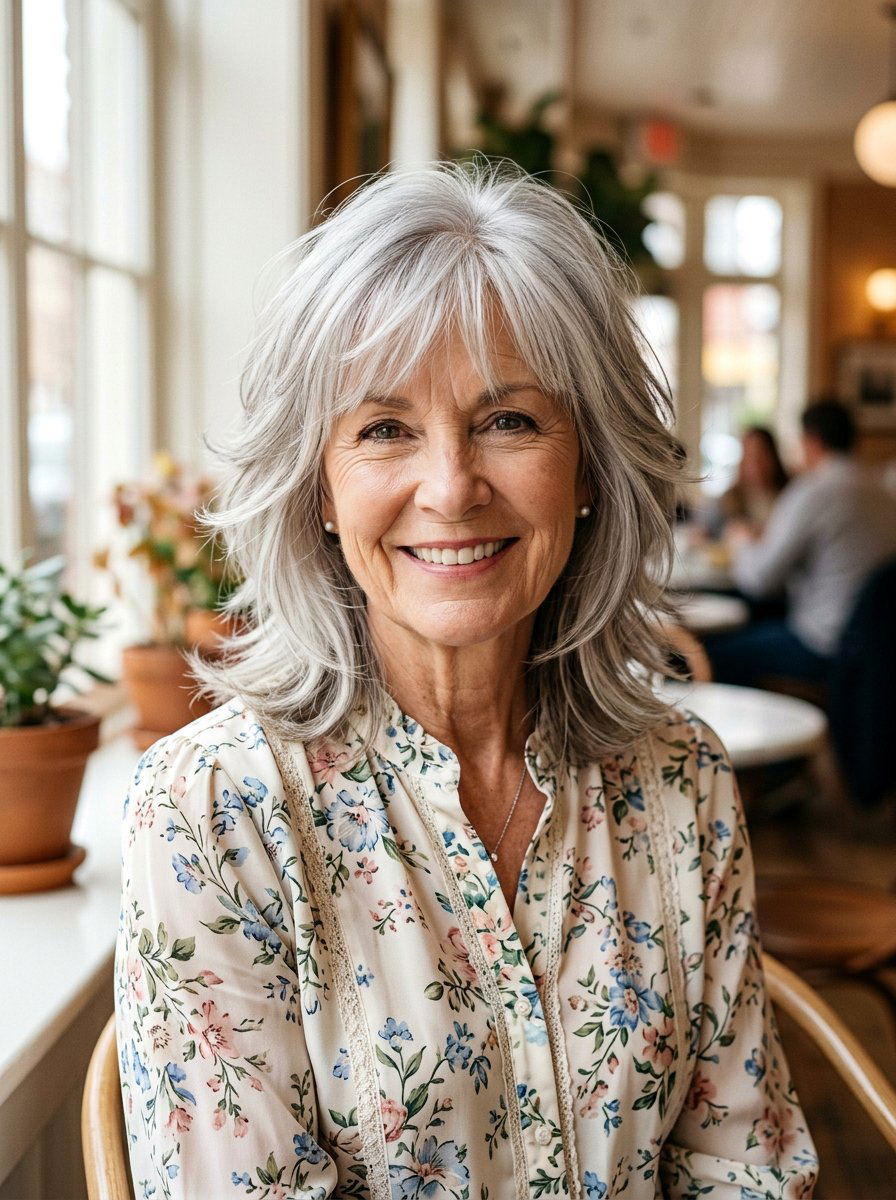 Soft Layered Shag Haircut For Thin Hair - 20 older women haircut ideas for thin hair - 20 older women haircut ideas for thin hair