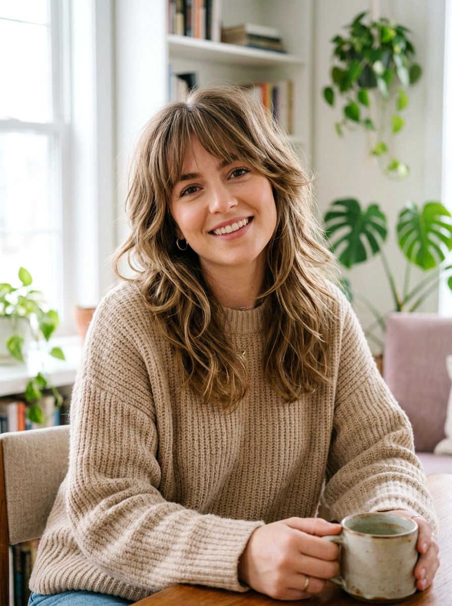 Soft Layered Shag With Bangs - 20 soft shaggy layers for older women - 20 soft shaggy layers for older women