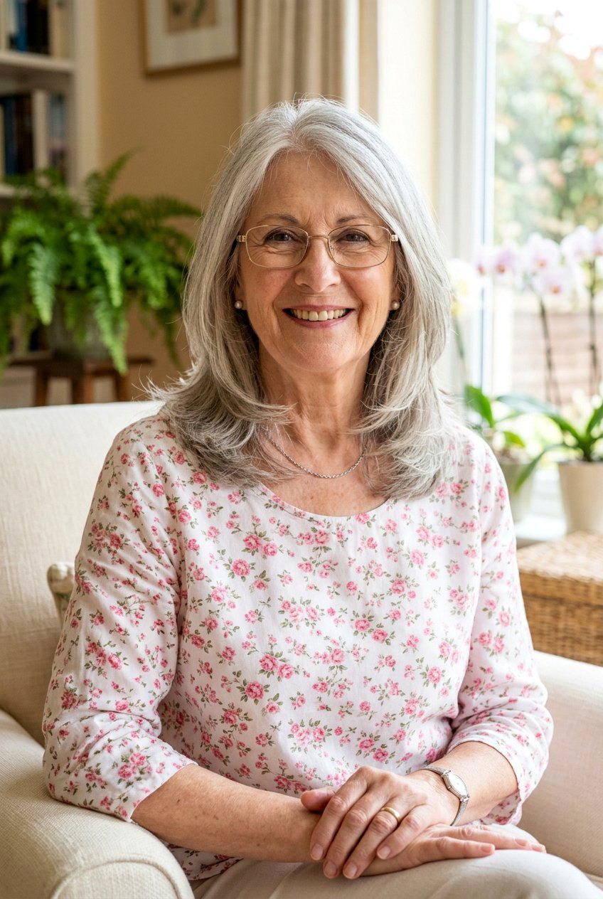 20 Gorgeous Layered Haircuts for Women Over 70 With Glasses