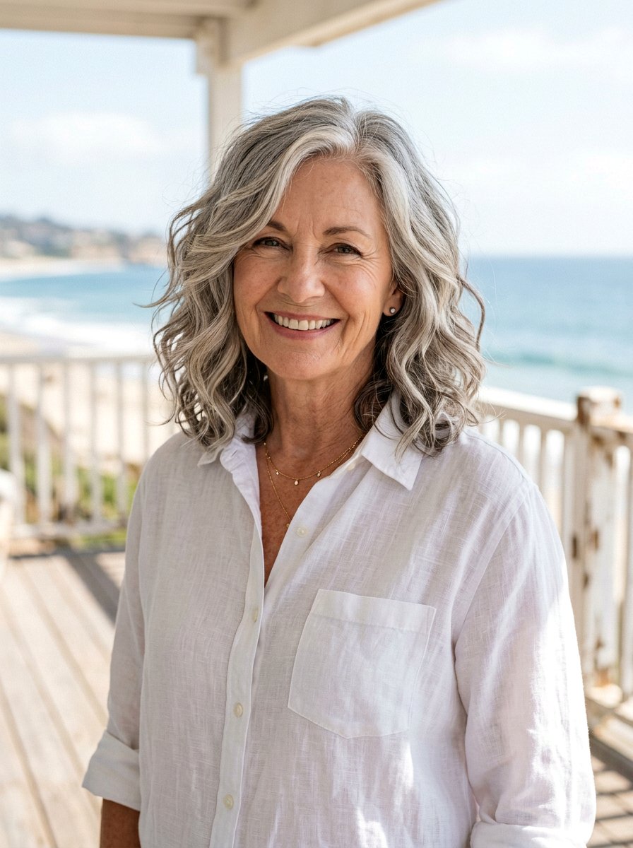 Soft Layered Shoulder Length Waves - 20 older women shoulder length layer ideas - 20 older women shoulder length layer ideas