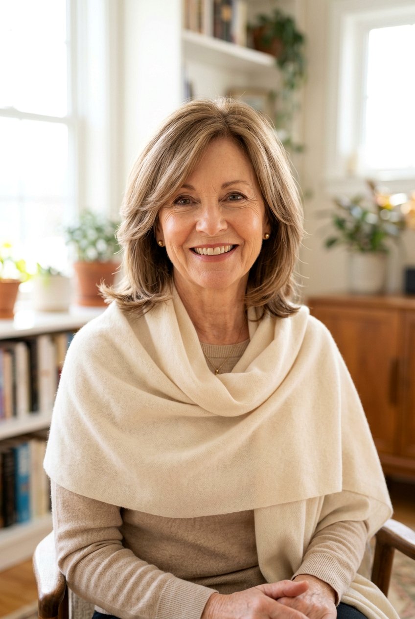 Soft Layers For Mature Faces - 20 shoulder length layers for women over 60 - 20 shoulder length layers for women over 60