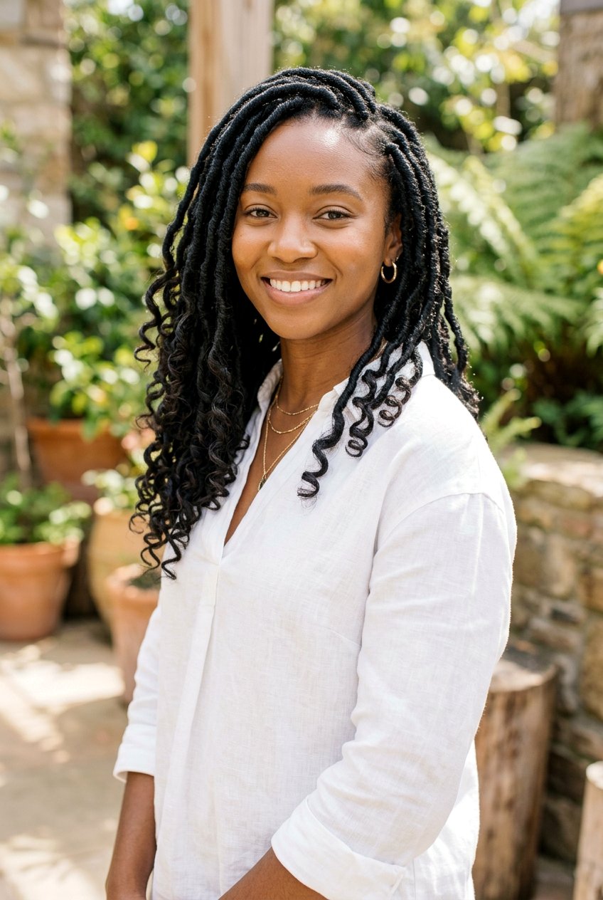 Soft Locs With Curls - 20 loc styles with curls - 20 loc styles with curls