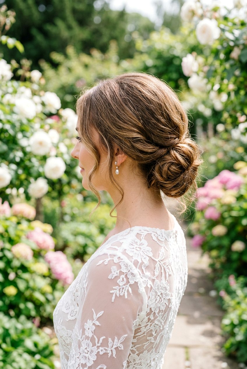 Soft Low Chignon - 20 low bun for mother of the bride - 20 low bun for mother of the bride