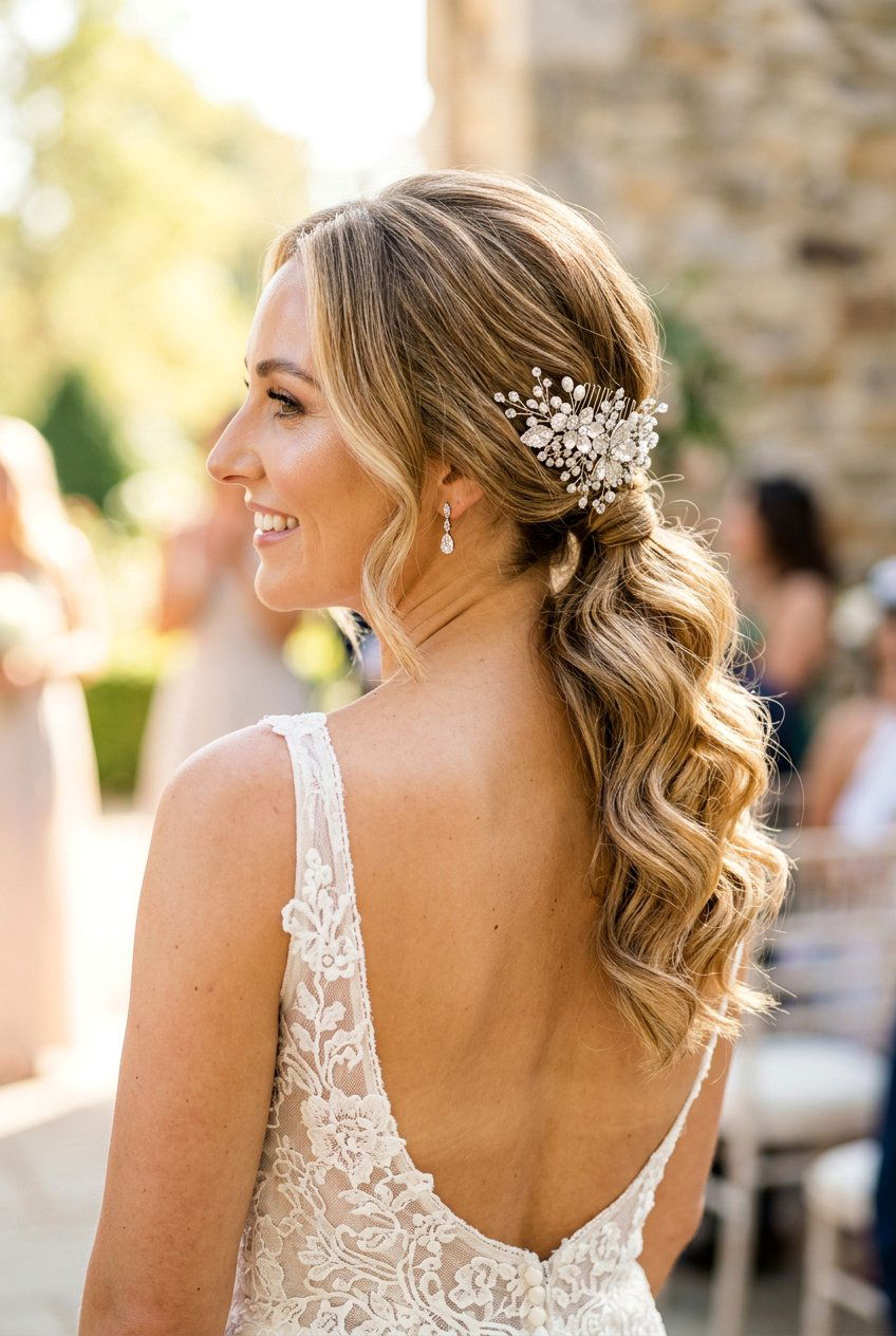Soft Low Ponytail For Bride - 20 soft low ponytail hairstyle - 20 soft low ponytail hairstyle