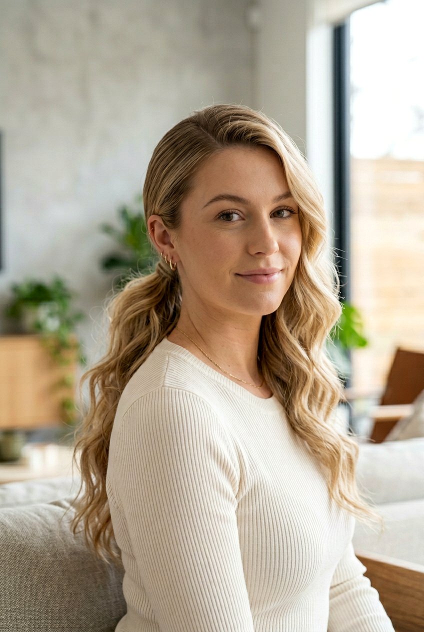 Soft Low Ponytail With Side Part - 20 soft low ponytail hairstyle - 20 soft low ponytail hairstyle