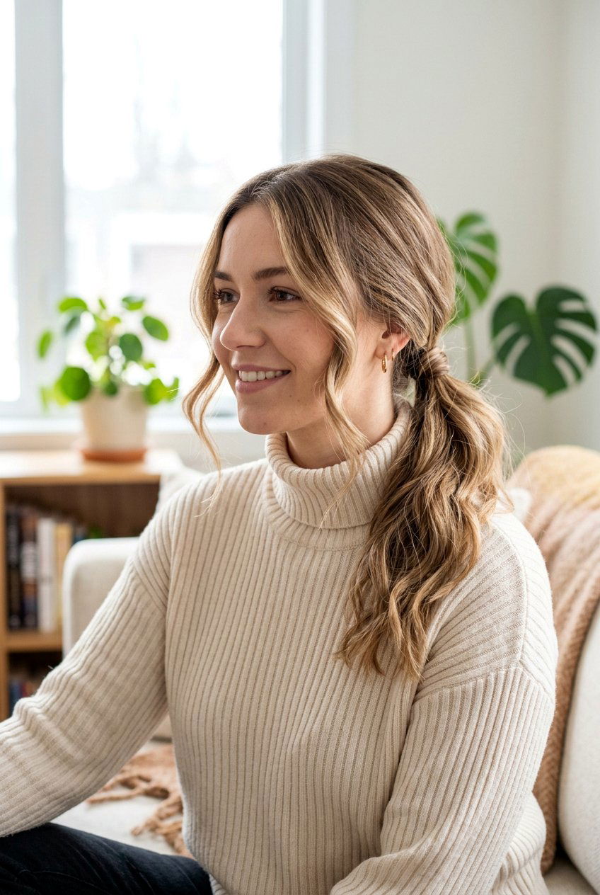 Soft Low Ponytail - 20 best date night hairstyle ideas - 20 best date night hairstyle ideas