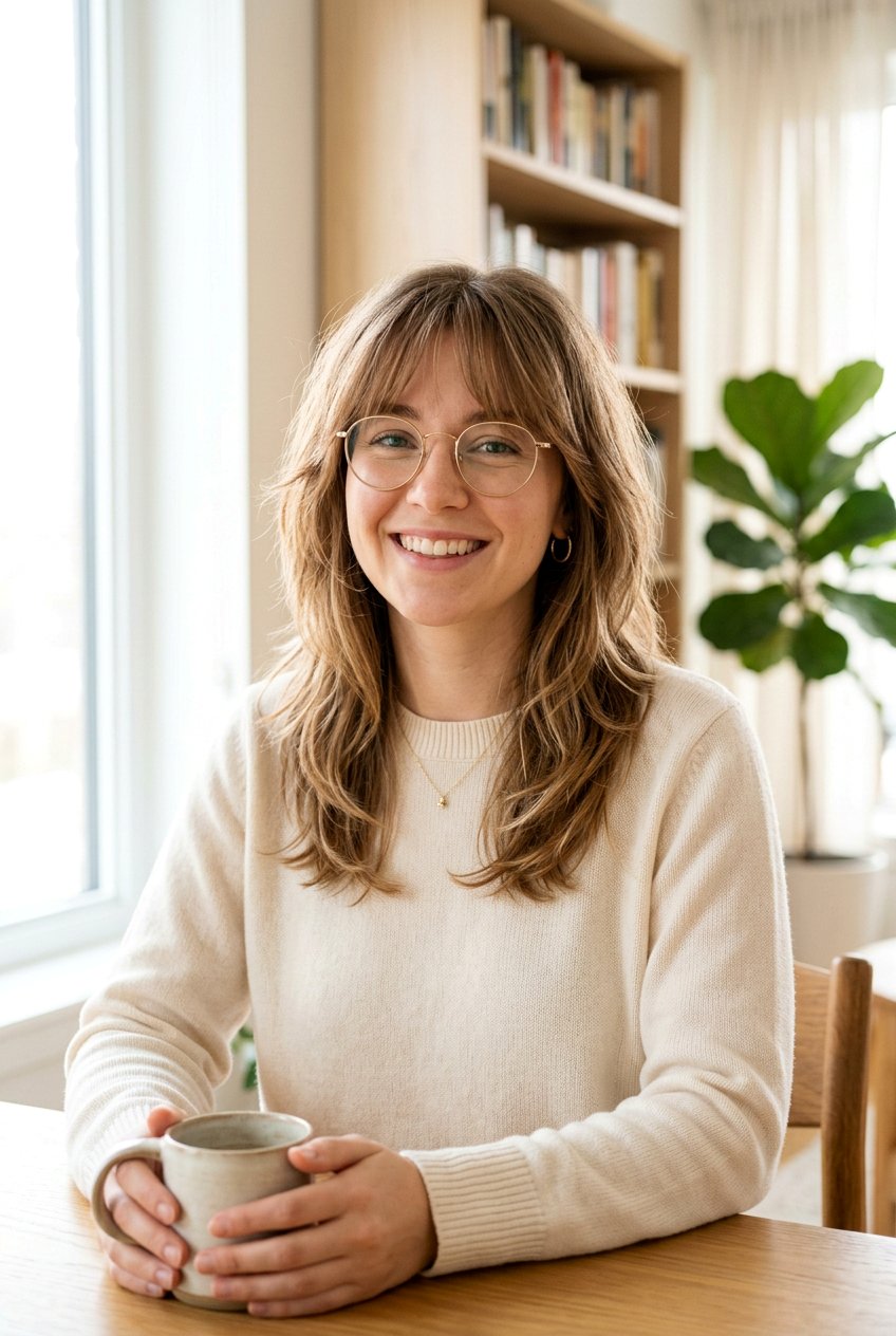 Soft Medium Shag With Glasses For Oval Face - 20 medium shag for women with glasses - 20 medium shag for women with glasses