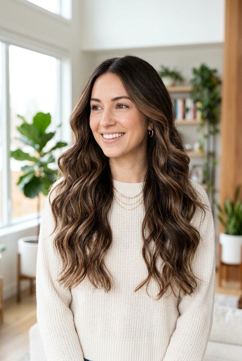 Soft Mocha Brunette Balayage - 20 soft mocha brunette - 20 soft mocha brunette