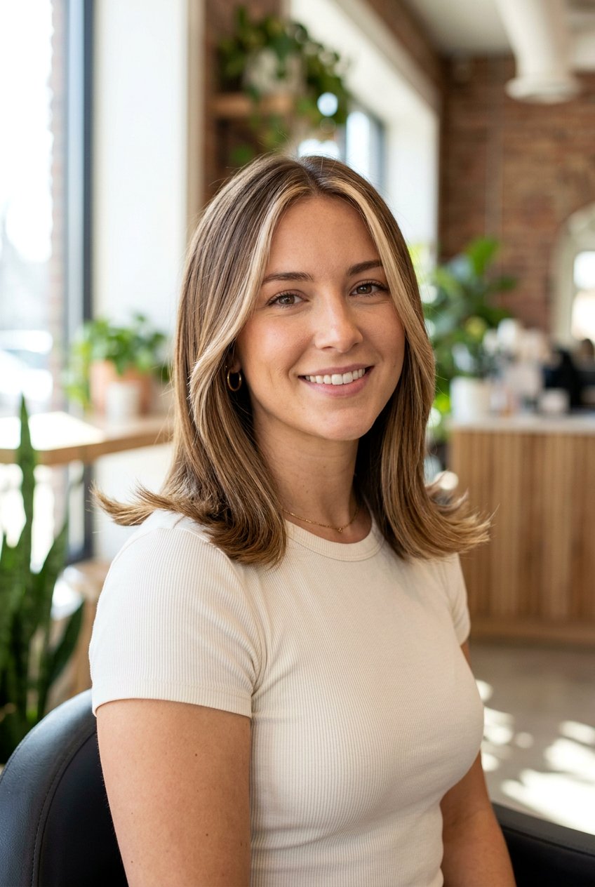 Soft Money Piece On Shoulder Length Hair - 20 subtle money piece ideas - 20 subtle money piece ideas