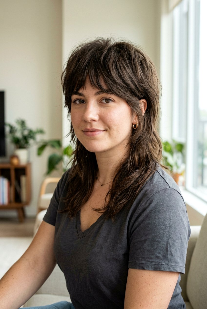 Soft Mullet Haircut For Round Faces - 20 mullet haircut for thick hair women - 20 mullet haircut for thick hair women