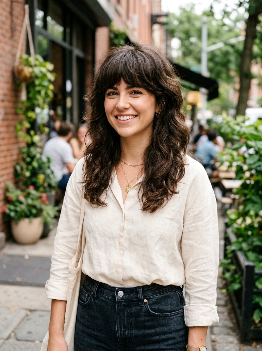 Soft Mullet with Bangs for Thick Hair - 20 soft mullet with bangs - 20 soft mullet with bangs