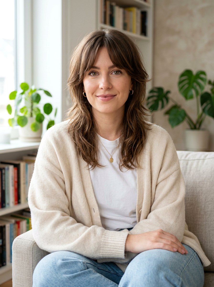 Soft Mullet with Curtain Bangs - 20 soft mullet with bangs - 20 soft mullet with bangs