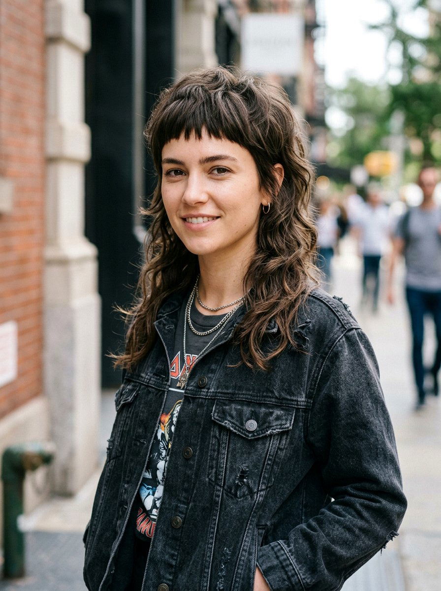 Soft Mullet with Micro Bangs - 20 soft mullet with bangs - 20 soft mullet with bangs