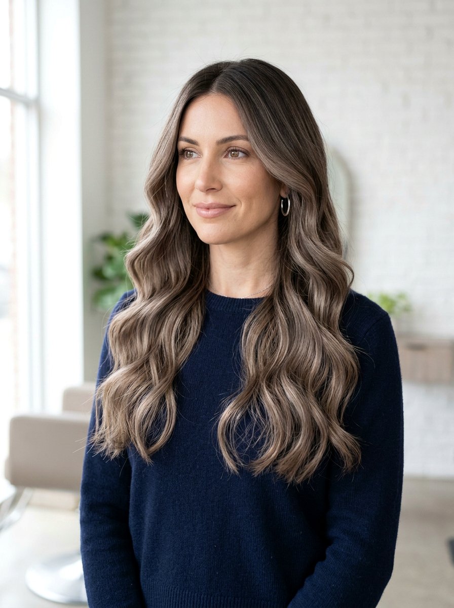 Soft Mushroom Brown Balayage For Cool Skin Tones - 20 soft mushroom brown balayage - 20 soft mushroom brown balayage