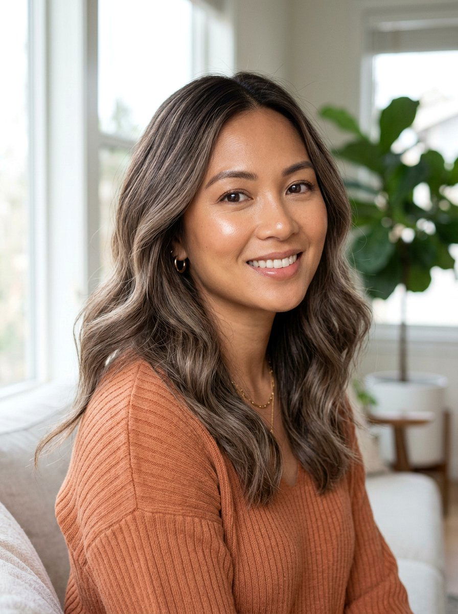 Soft Mushroom Brown Balayage For Warm Skin Tones - 20 soft mushroom brown balayage - 20 soft mushroom brown balayage