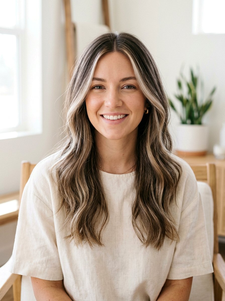 Soft Mushroom Brown Balayage With Face Framing Highlights - 20 soft mushroom brown balayage - 20 soft mushroom brown balayage