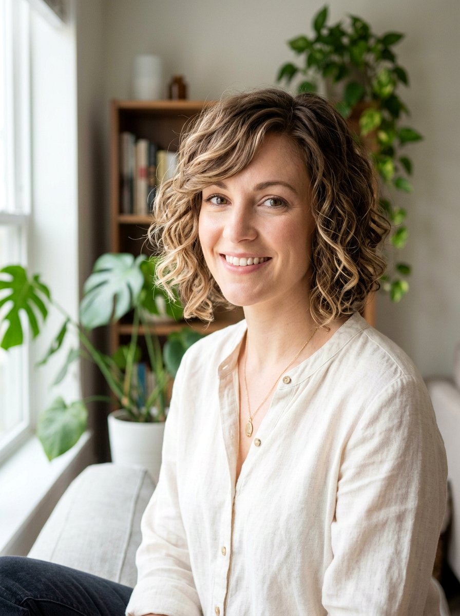 Soft Perm For Short Hair With Side Swept Bangs - 20 soft perm for short hair - 20 soft perm for short hair