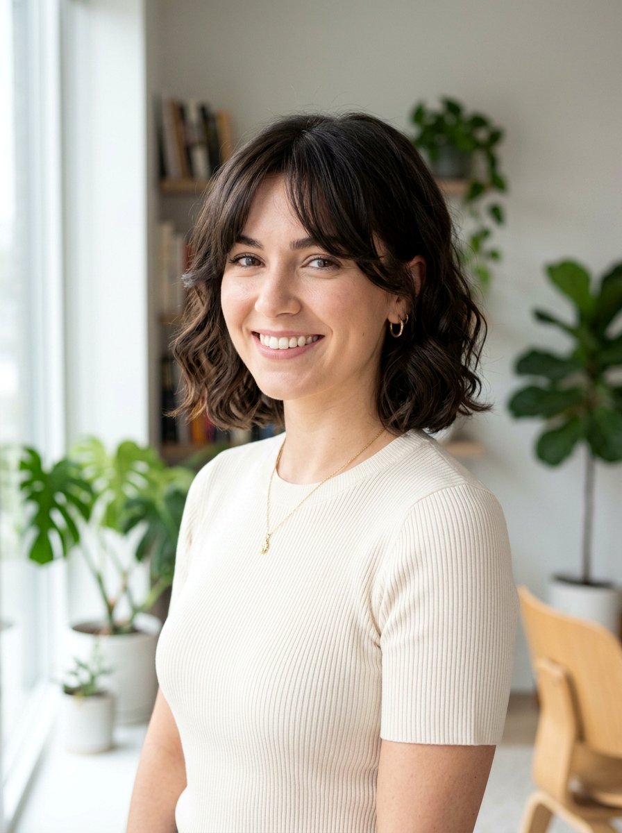 Soft Perm With Curtain Bangs On Short Hair - 20 soft perm for short hair - 20 soft perm for short hair